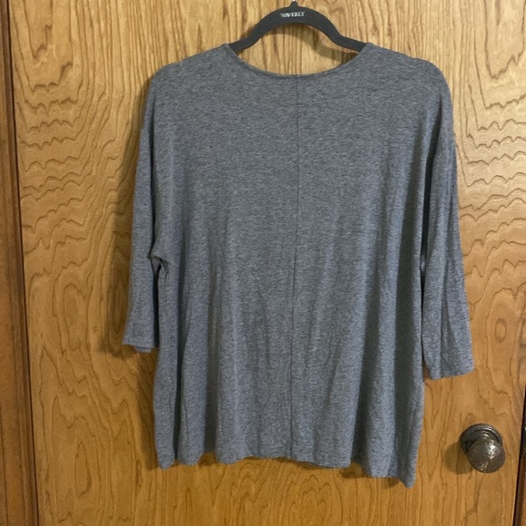 J. Jill Wearever Collection  gray pullover size L Rayon Excellent condition - Picture 2 of 7